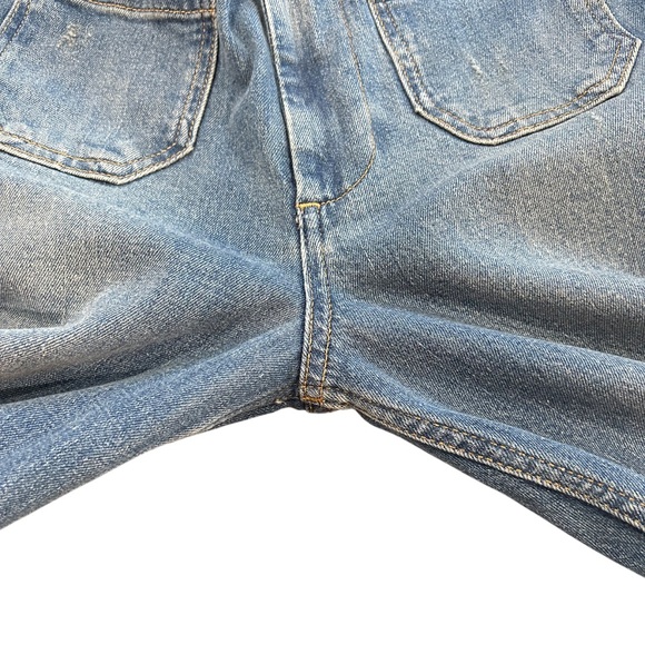 Anthropologie Pilcro women’s Skipper Jeans 25 blue crop wide leg high rise - Picture 11 of 13